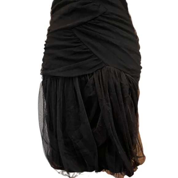 Bailey 44 Dress Women’s Medium Black Mesh Black Tie Classy Party Mini - Picture 11 of 14